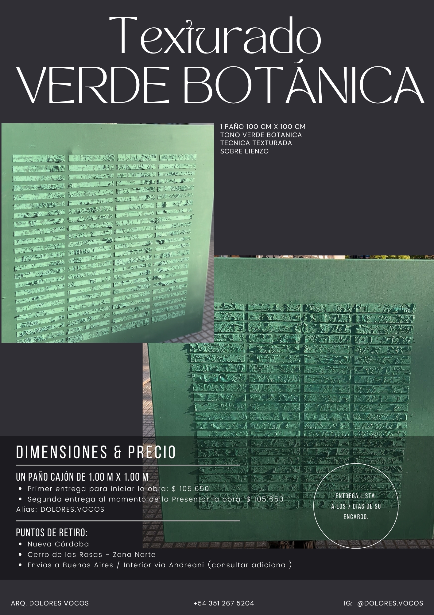 Texturado Verde Botánica